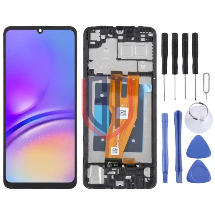 For Samsung Galaxy A05 SMA055F Original LCD Screen with Frame Black