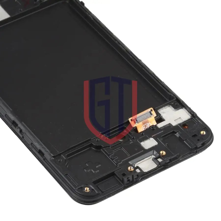 شاشة OLED LCD مقاس 6.36 بوصة لهاتف Samsung Galaxy A30S SM-A307 مع محول رقمي كامل التجميع مع إطار (أسود)