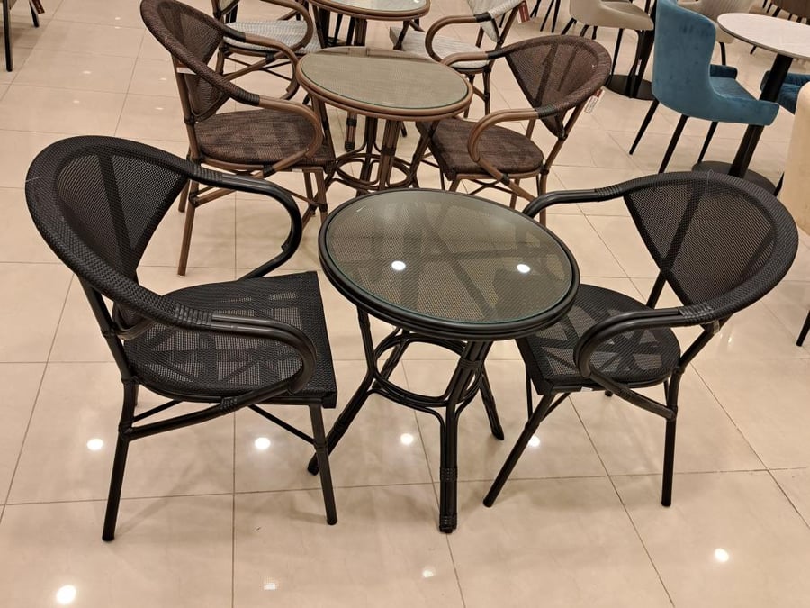 جلسة كافي خيزران اسود