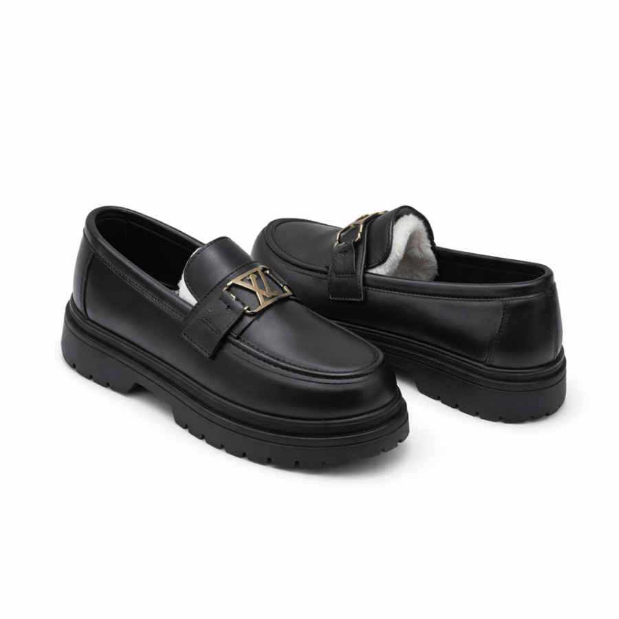 حذاء رجالي لوفر من ماركة لويس فيتون (Louis Vuitton ) موديل: Major Loafer اسود