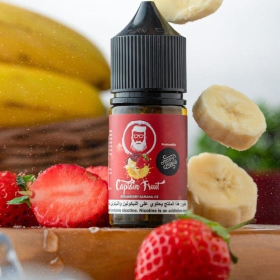 نكهة كابتن فروت فراولة موز ايس  CAPTAIN FRUIT STRAWBERRY BANANA ICE 30mg