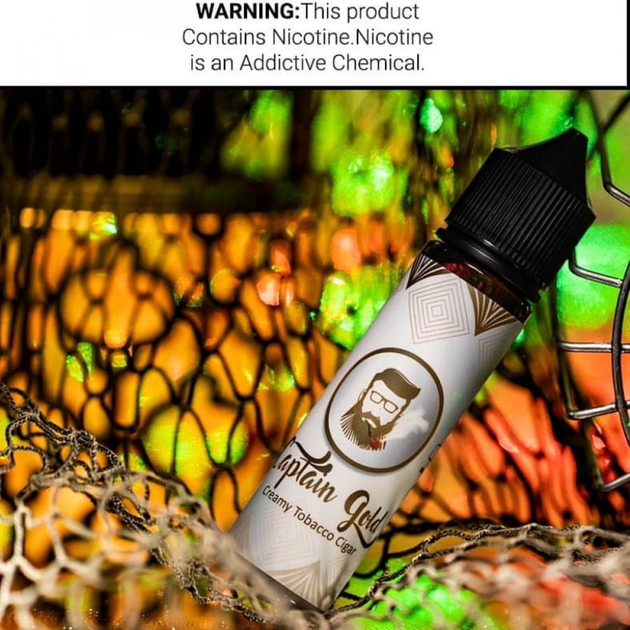 نكهة كابتن قولد كريمي توباكو سيجار Captain Gold Creamy Tobacco cigar 12mg