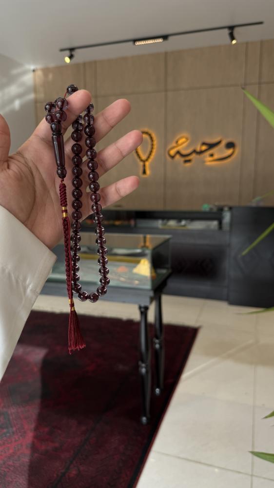 بكلايت عنابي شفاف كركوشه تفصال