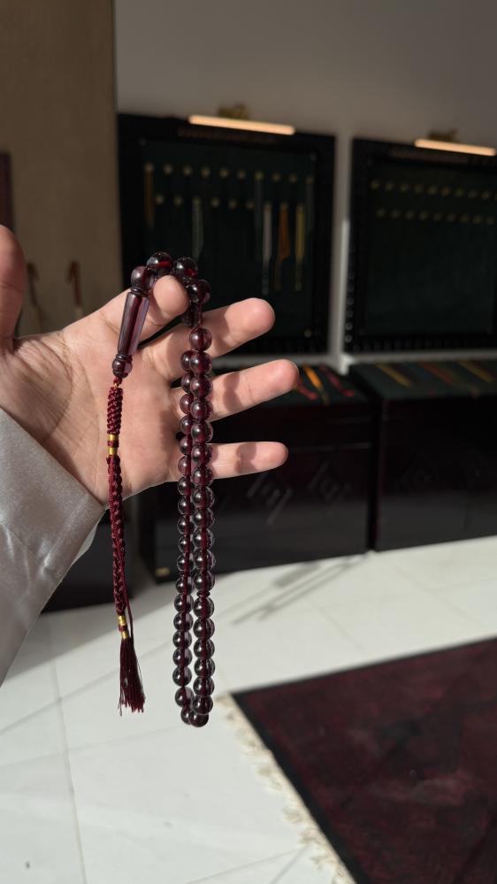 بكلايت عنابي شفاف كركوشه تفصال