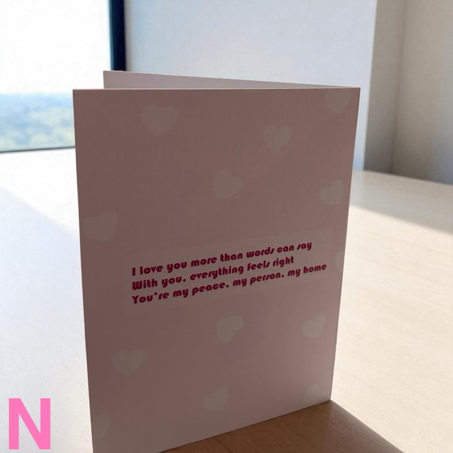Delila collection, a set of greeting cards - size: 13*18 cm, (please write the desired letter in the notes when ordering)