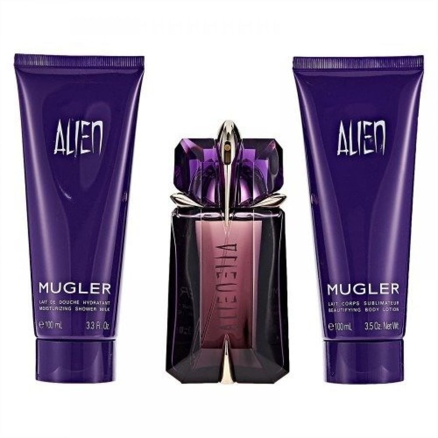 طقم موغلر الين او دو بارفيوم (عطر 60مل+شاور جل 100مل+بودي لوشن 100مل)