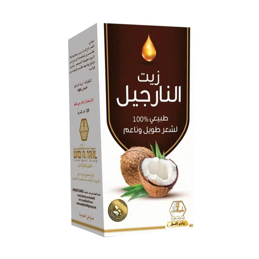 وادي النحل زيت شعر 125 مل النارجيل
