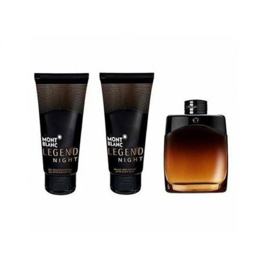 طقم مونت بلانك ليجند نايت بارفيوم (عطر 100مل+شاورجل 100مل+افترشف 100مل)