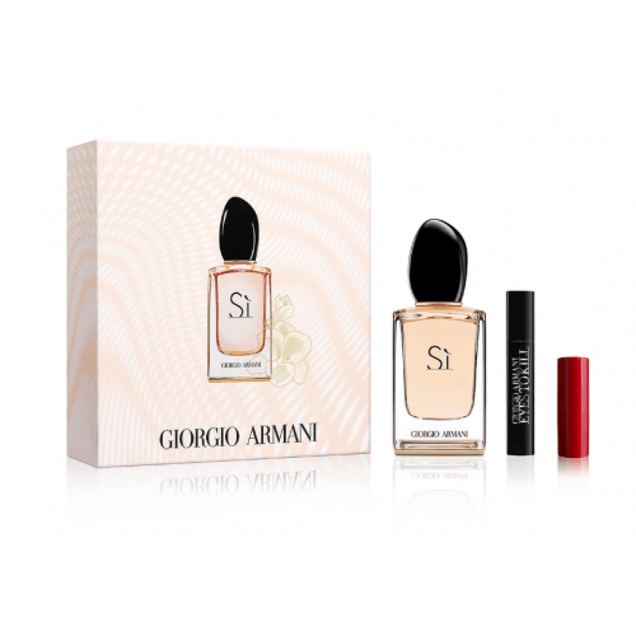 طقم ارماني سي او دو بارفيوم (عطر 50مل+ماسكارا 2مل+روج 1.5مل)