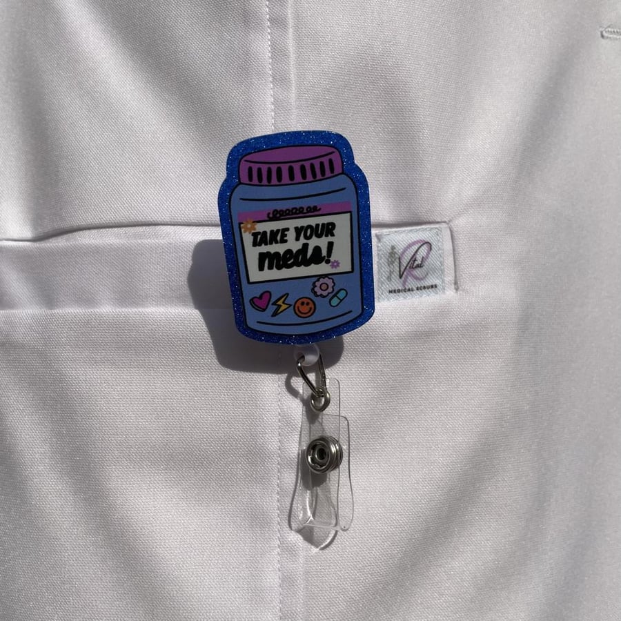 Card holder with the phrase (Take your meds).
