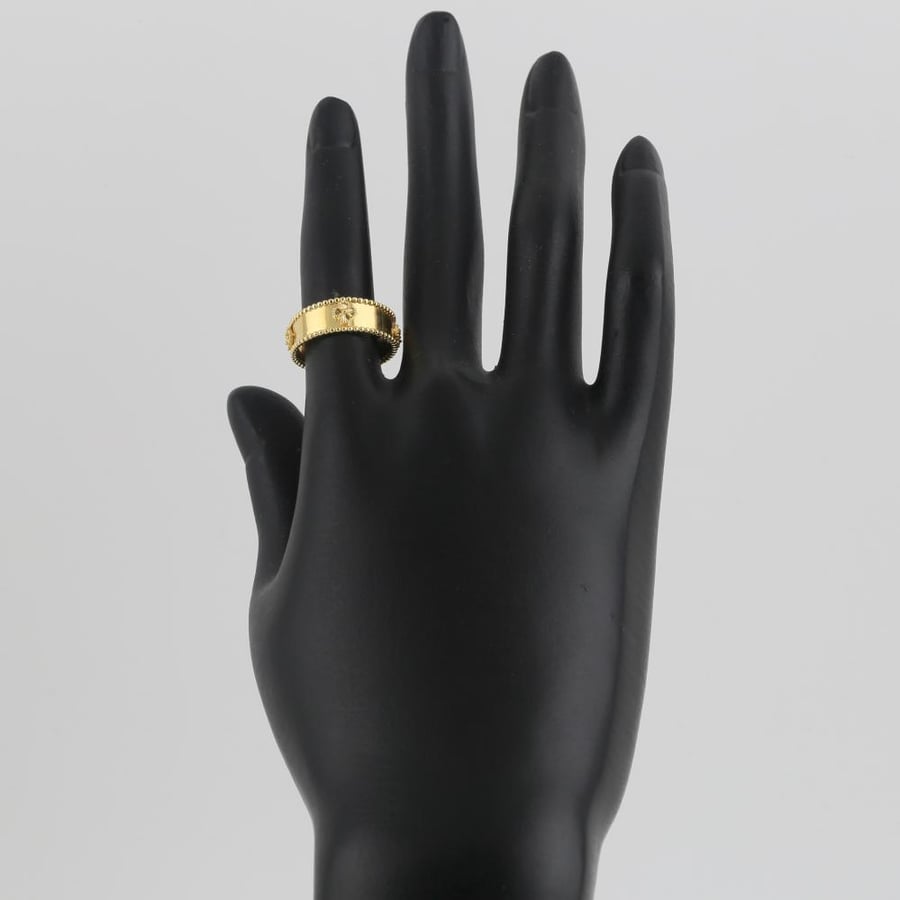 Gold ring with pink gold - 18 karat