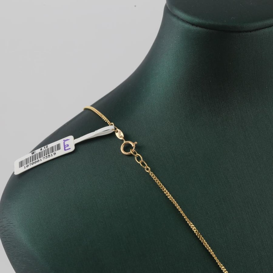 Soft gold necklace with gold balls - 21 karat