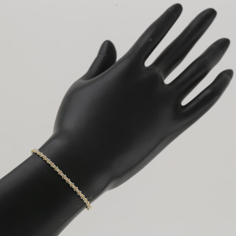 اسوارة ذهب كرات الذهب لونين -  عيار 18