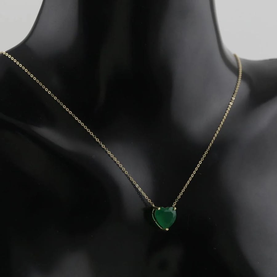 عقد ذهب بتصميم الماس بقصة Heart - عيار 18