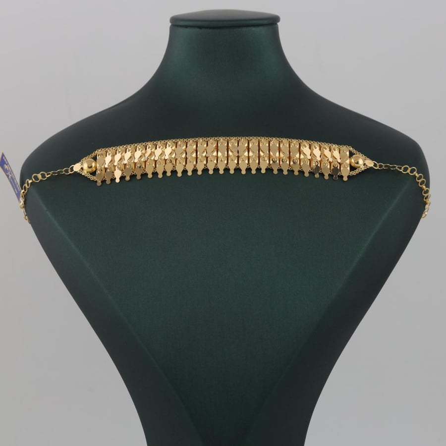 A tight gold with smooth pendants - 21 karat