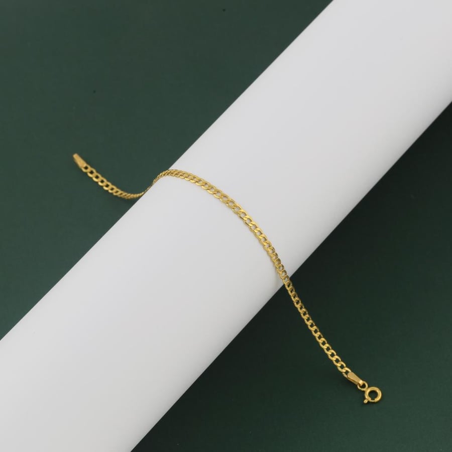 Gold bracelet chain fine - 21 karat