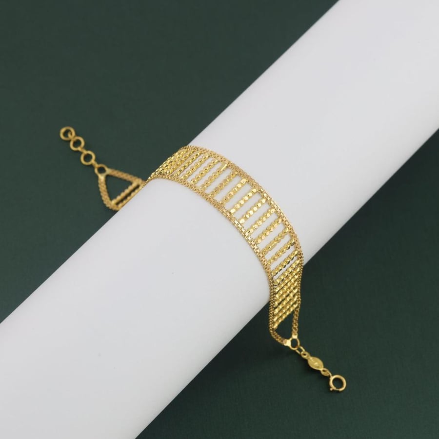 Gold bracelet with ladder design - 21 karat