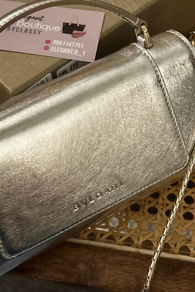 شنطة بولغاري فضي -19cm