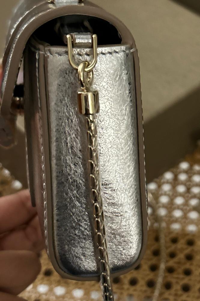 شنطة بولغاري فضي -19cm