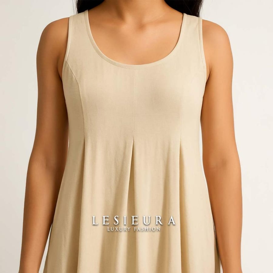 Anora beige abaya dress
