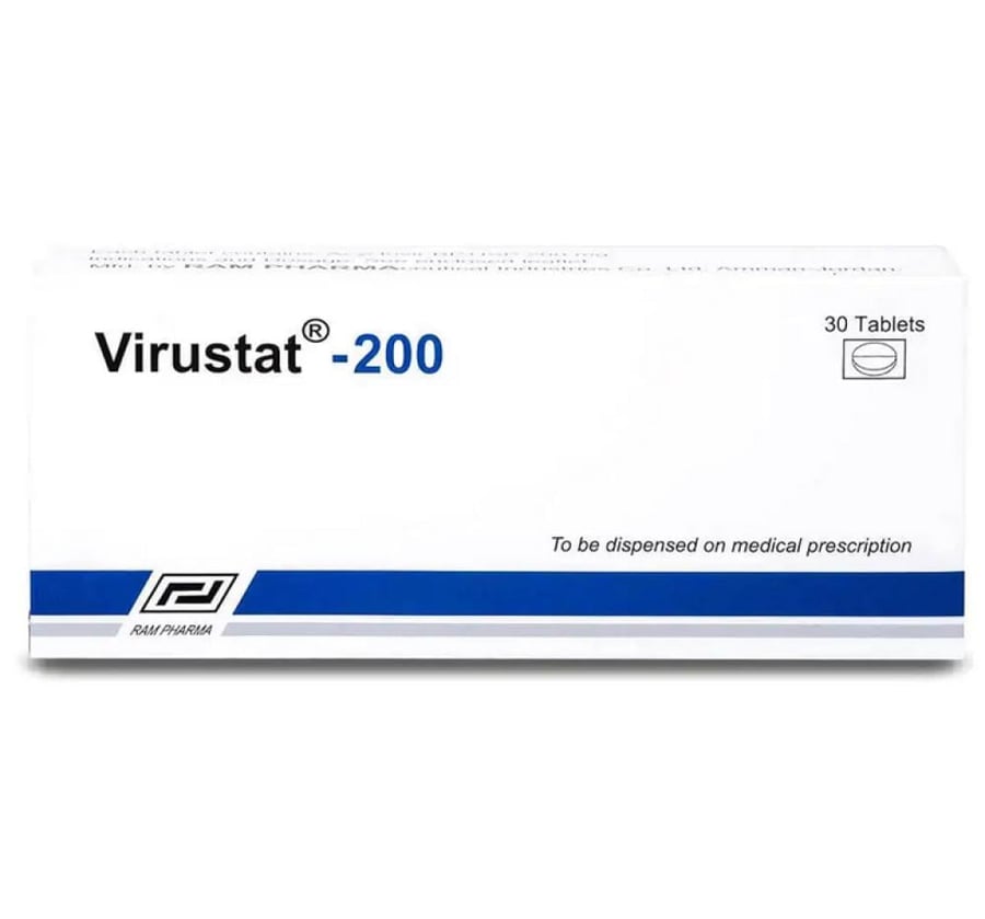 فايروستات 200 مج حبوب 30 ق
