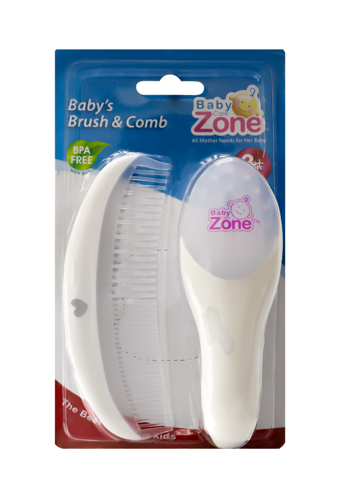 بيبي زون طقم مشط وفرشاة للأطفال 8451
