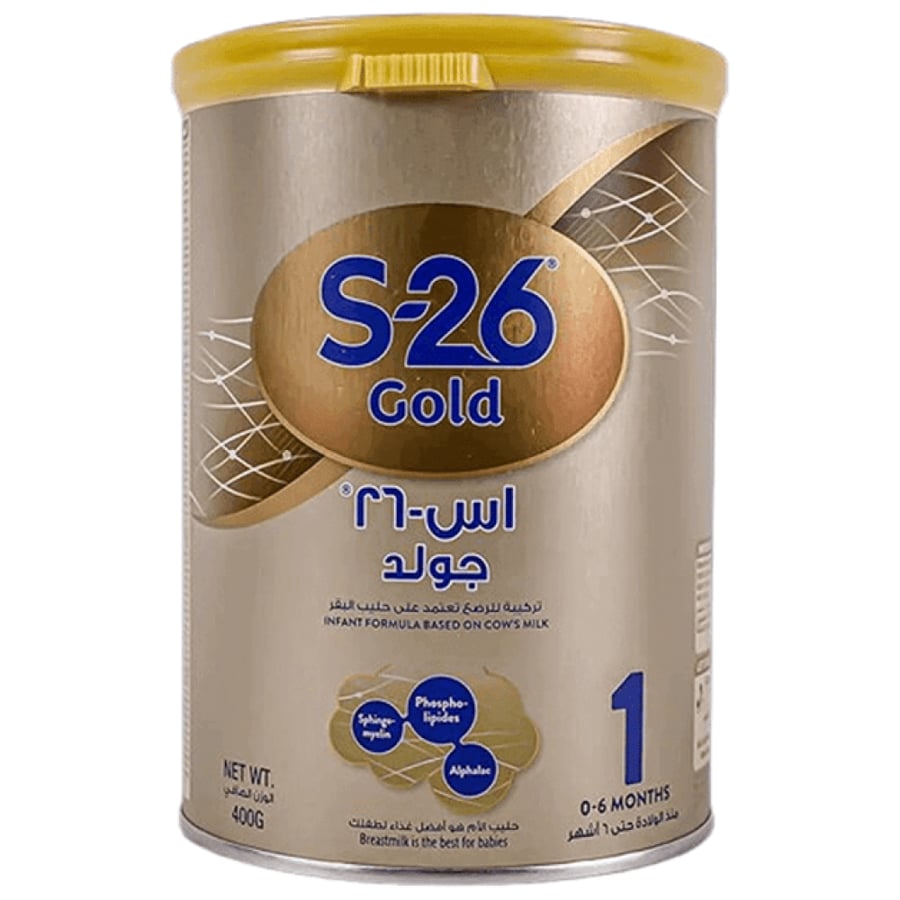اس 26 حليب أطفال المرحلة الأولى من الولادة وحتى 6 أشهر 400 جرام