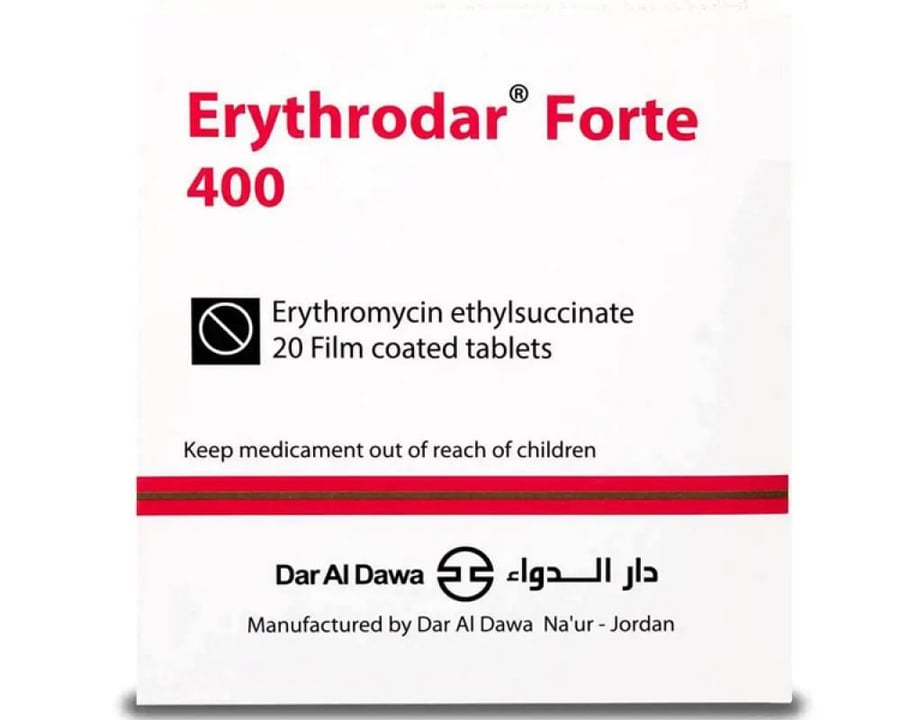 اريثرودار فورت 400 مج حبوب 20 قرص