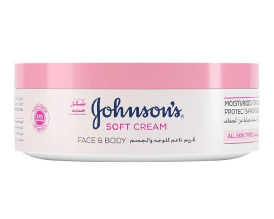 جونسون سوفت كريم للوجه والجسم 100 مل
