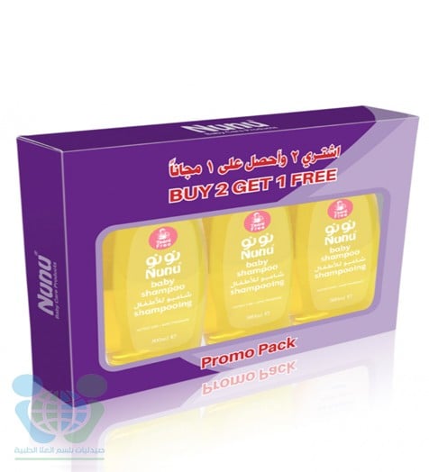 نونو شامبو اطفال 3× 300 مل عرض خاص