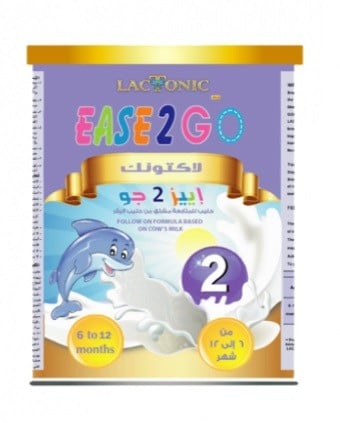 لاكتونك ايز تو جو 2 حليب أطفال المرحلة الثانية من 6 أشهر وحتى عمر سنة 800 جرام