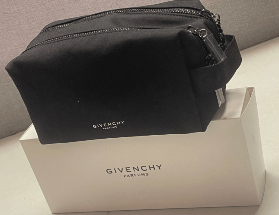 GIVENCHY TROUSSE HOMME NOIRE ZIPPEE BLACK POUCH