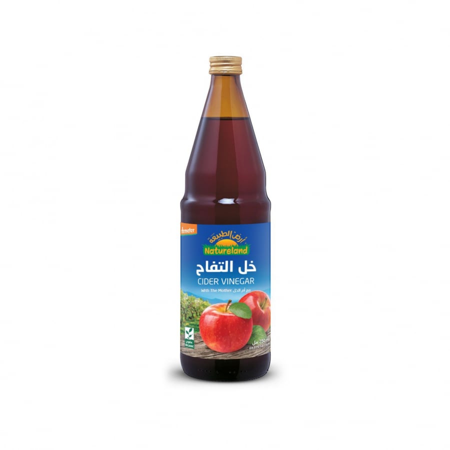 خل التفاح غير مفلتر عضوي - أرض الطبيعة
