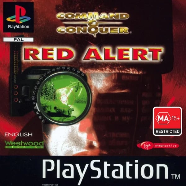 شريطين منسوخين للعبة Command & Conquer: Red Alert