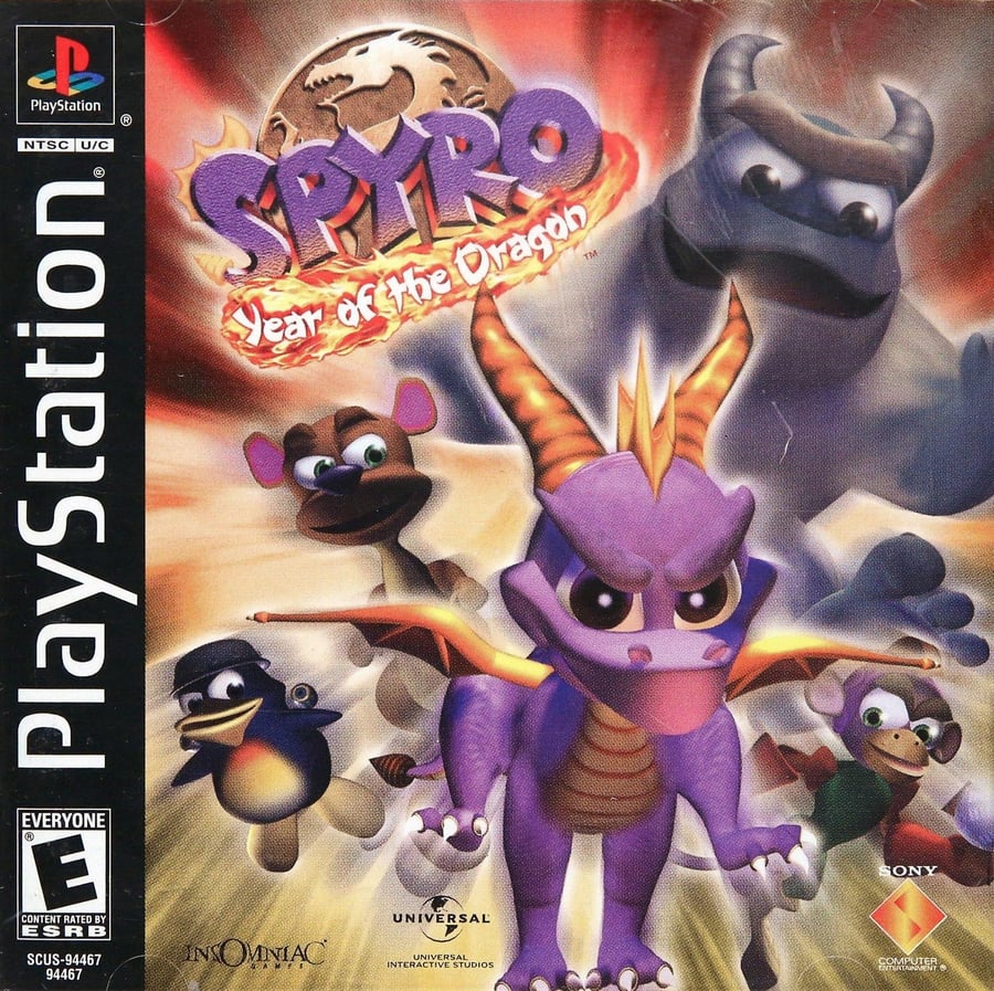 شريط منسوخ للعبة Spyro the Dragon 3: Year of the Dragon