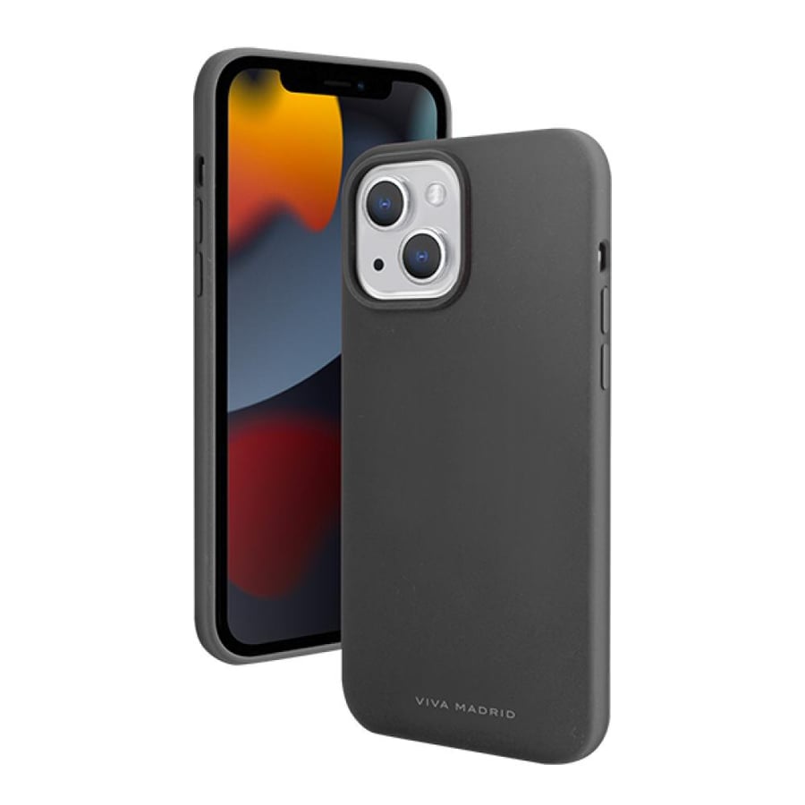 Gray leather iPhone 13 case from Viva Madrid