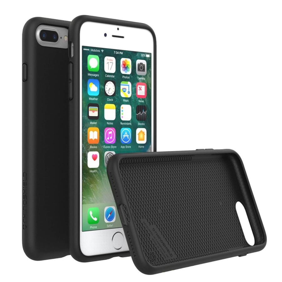 Black shockproof iPhone 7/8 Plus case from Renoshield