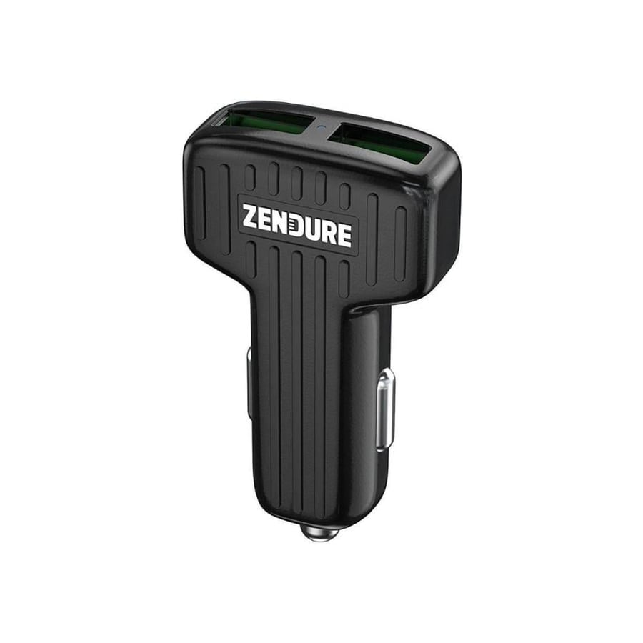 Car charger with two ports from Zendoor