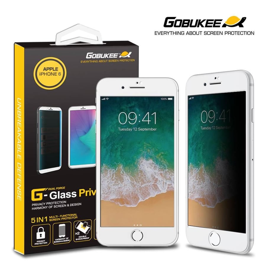 iPhone 6 white protective sticker and privacy sticker from Goboook