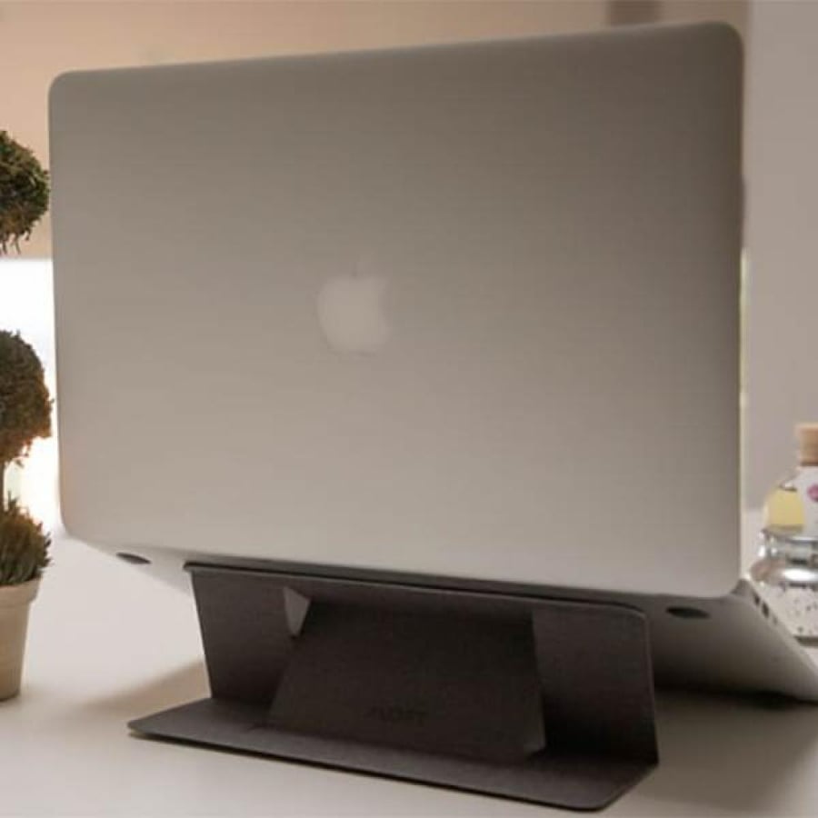 Gray laptop stand from Moveft