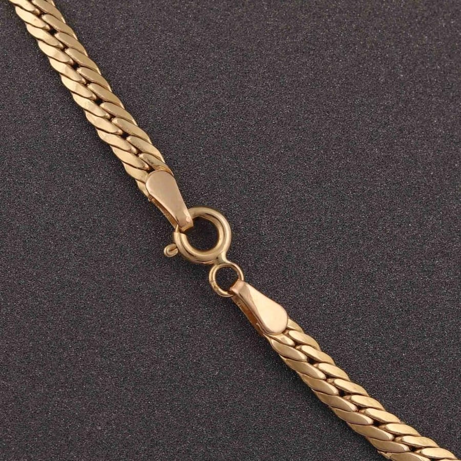 عقد ذهب جنزير ناعم