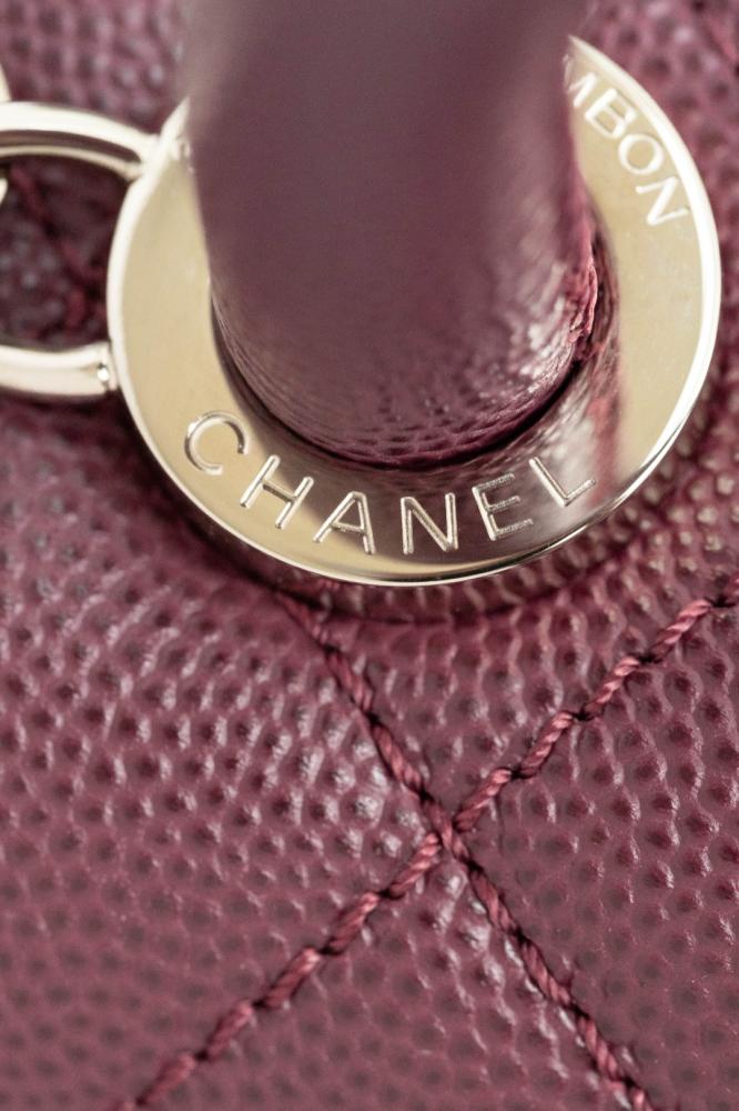 Chanel Coco Handle Bag – Burgundy Caviar Leather