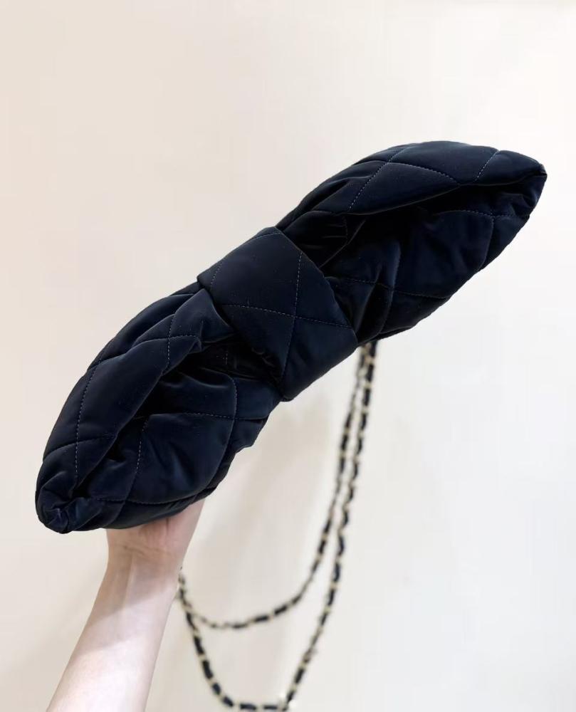 Chanel Bow-Shaped Nylon Shoulder Bag
