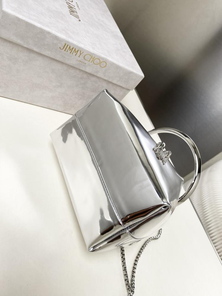 Jimmy Choo Bon Bon Patent Leather Bucket Bag