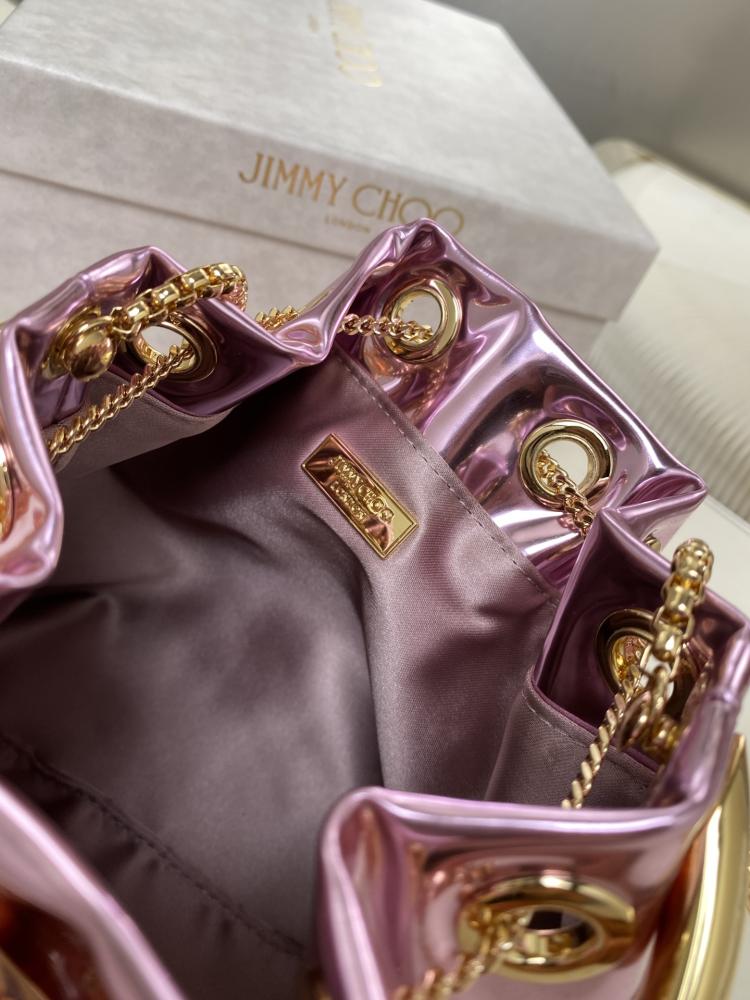 Jimmy Choo Bon Bon Patent Leather Bucket Bag