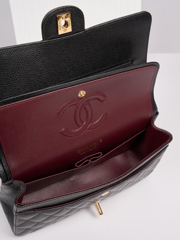 Chanel Classic Flap Bag – Black Caviar Leather