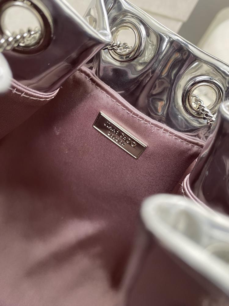 Jimmy Choo Bon Bon Patent Leather Bucket Bag