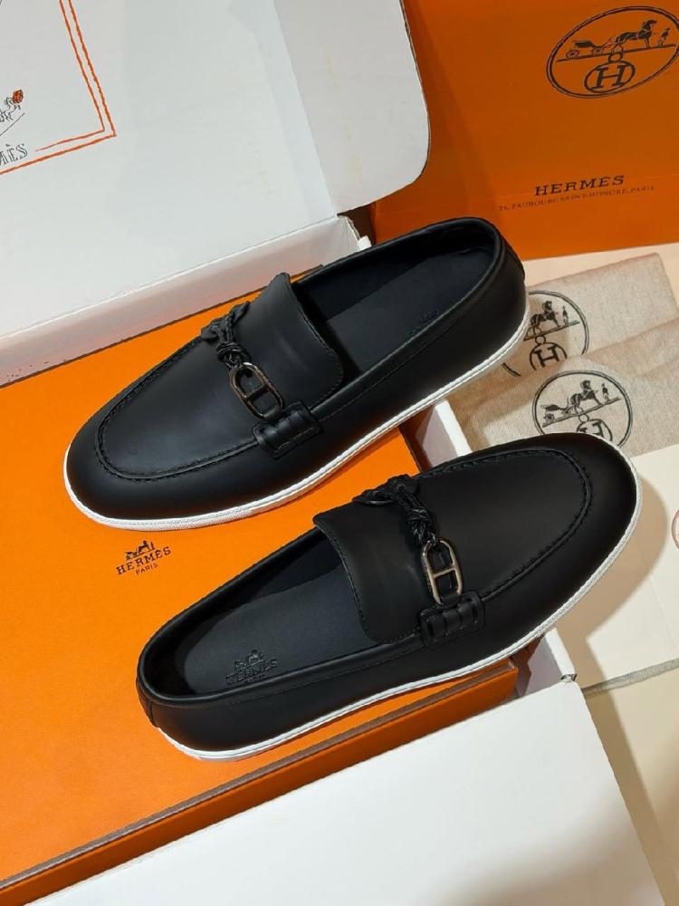Hermès Leather Loafers