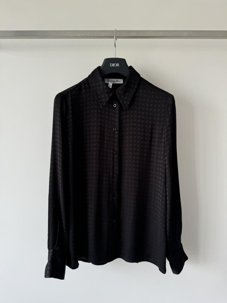 Christian Dior Geometric Pattern Silk Shirt