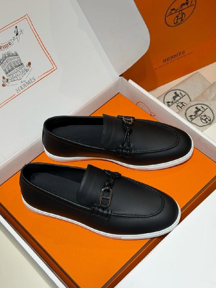 Hermès Leather Loafers